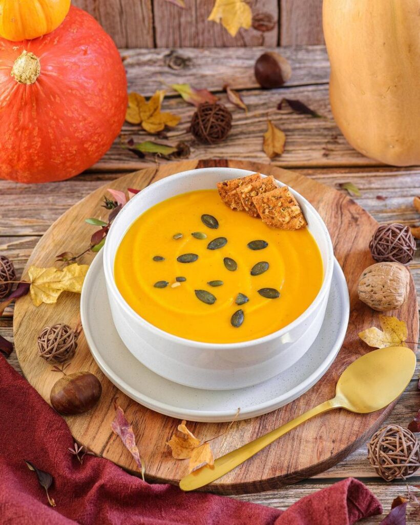 Soupe de potimarron butternut et carottes