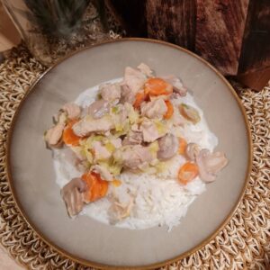 Blanquette de poulet express au cookeo
