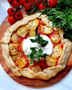 Tarte rustique tomates courgettes