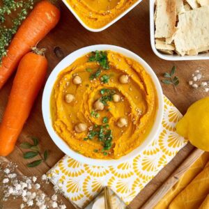 Houmous de carottes bio
