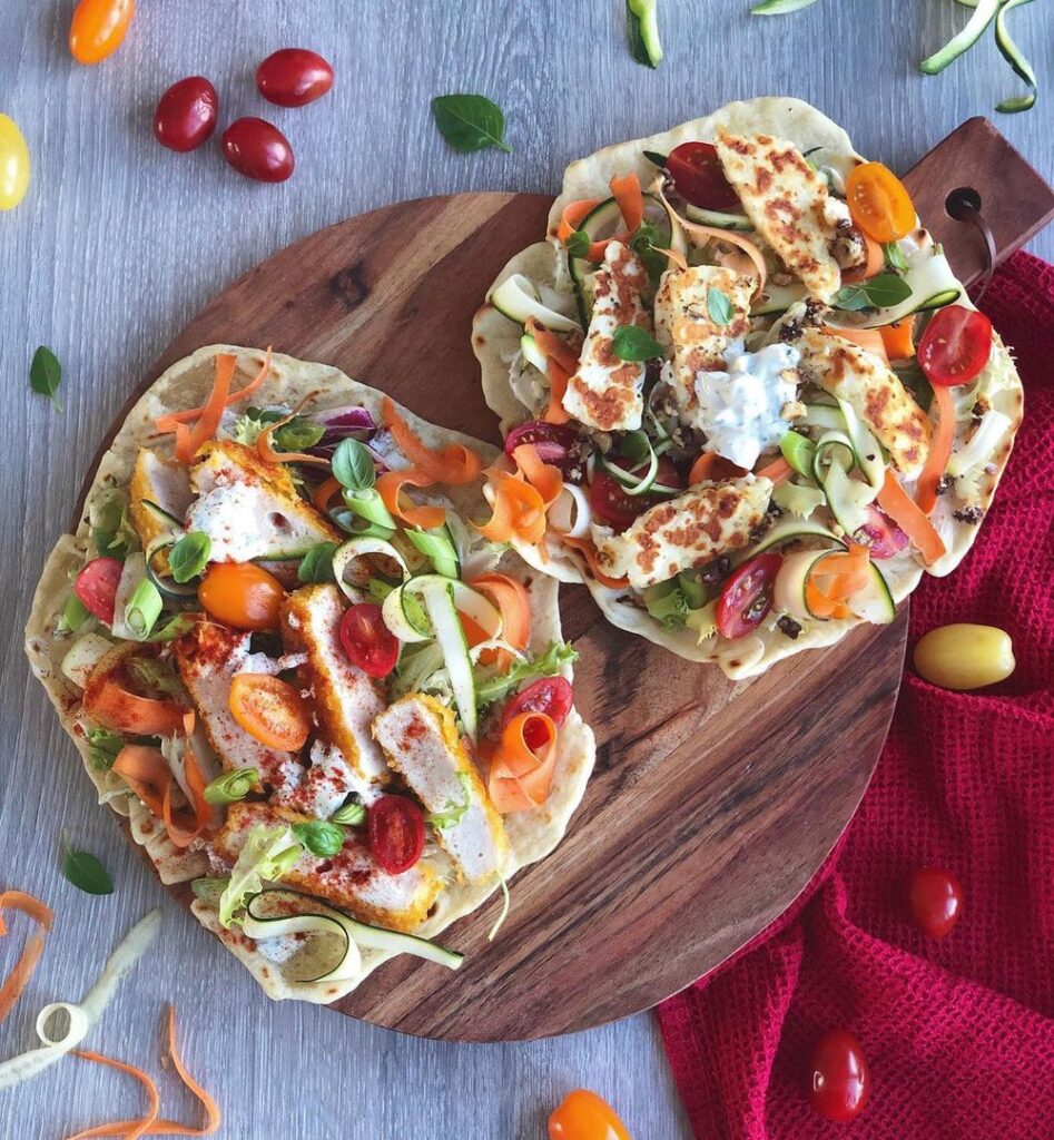 Wrap poulet pané