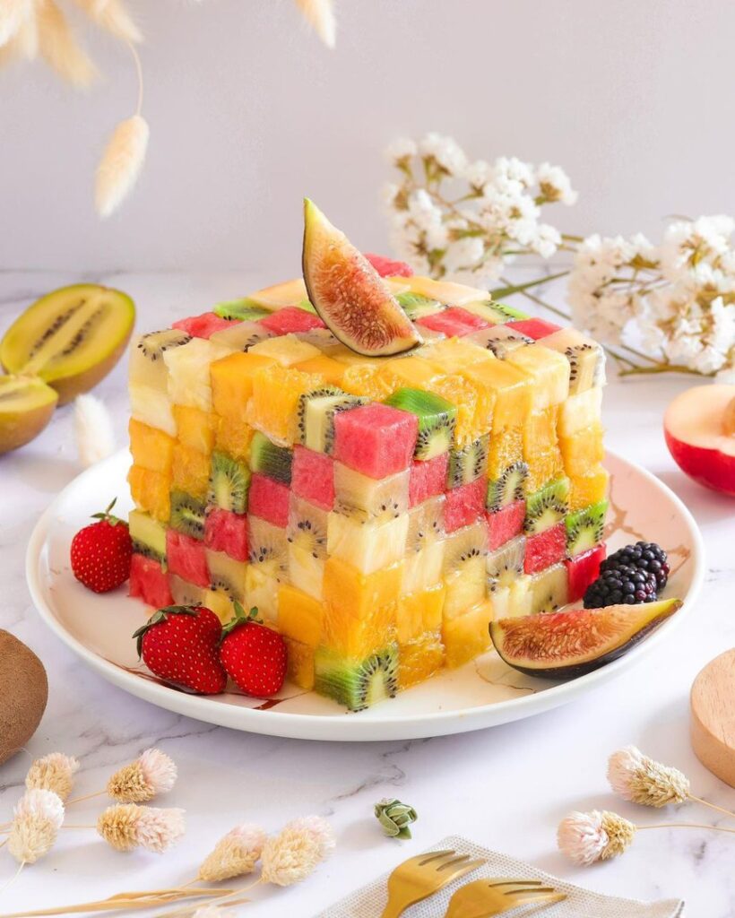 Rubiks cube de fruits