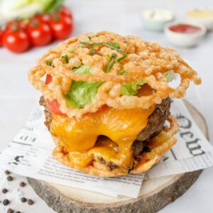 El doble de hamburguesa