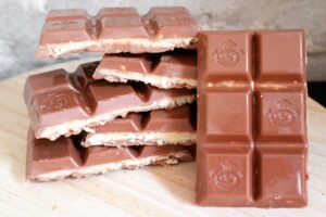 Tablettes chocolatées au blé soufflé