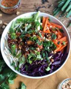 Buddha bowl à la sauce Satay