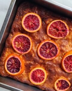 Portokalalopita aux oranges sanguines