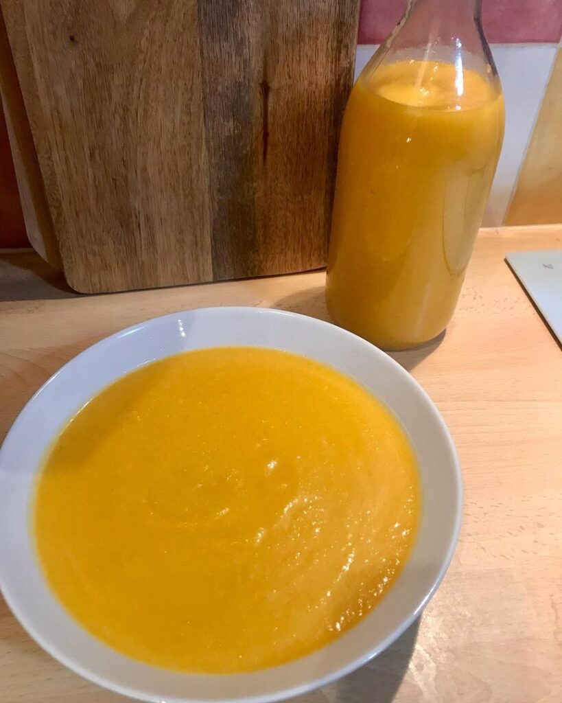 Velouté couleur soleil