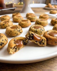 Financiers tigrés au caramel beurre salé
