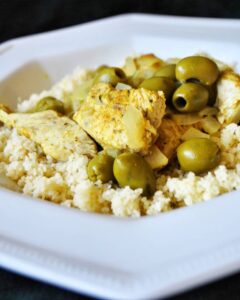 Poulet au citron et aux olives