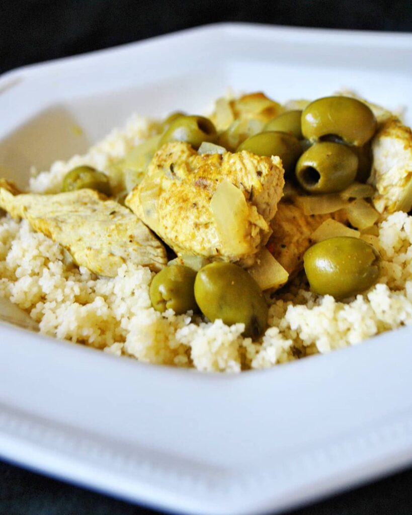 Poulet au citron et aux olives