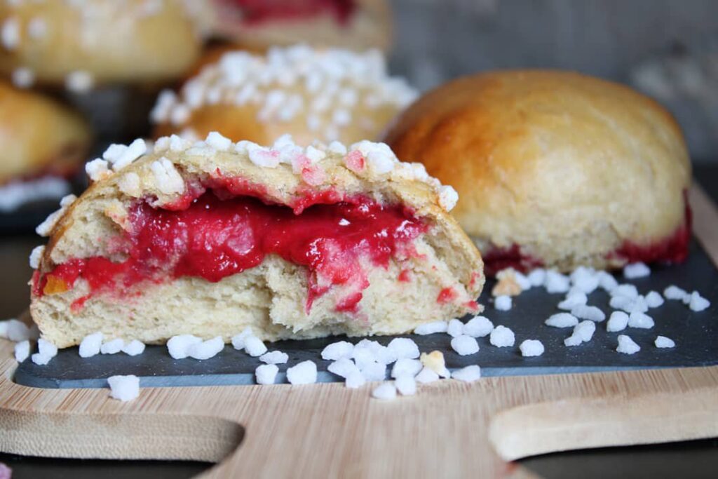 Briochettes moelleuses à la framboise