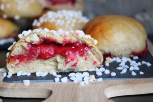 Briochettes moelleuses à la framboise