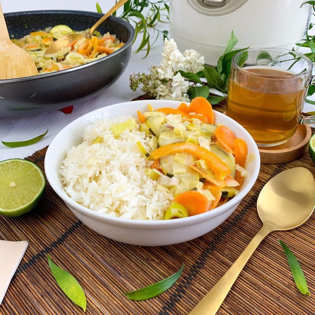Wok de légumes croquants