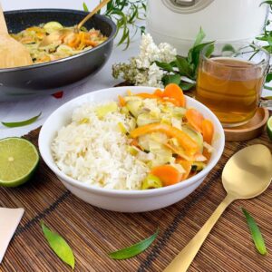 Wok de légumes croquants