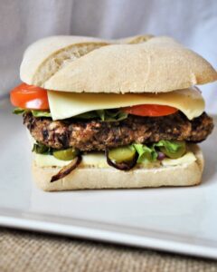 Burger au steak végétal maison