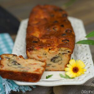 Cake olives tomates mozzarella