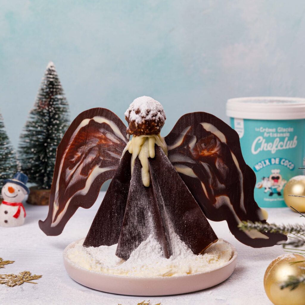 Les anges de Noël en chocolat