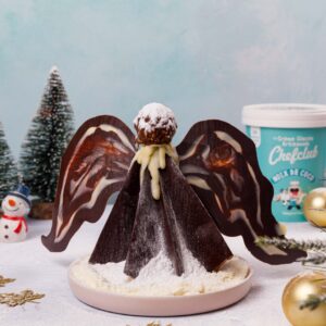 Les anges de Noël en chocolat