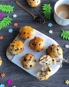 Petits pains au lait et pépites de chocolat