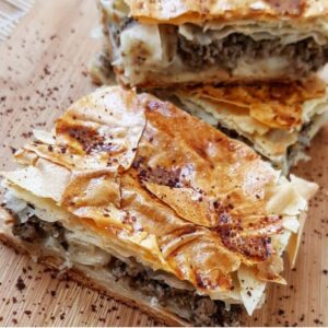 Feuilletée à la courgette et bœuf