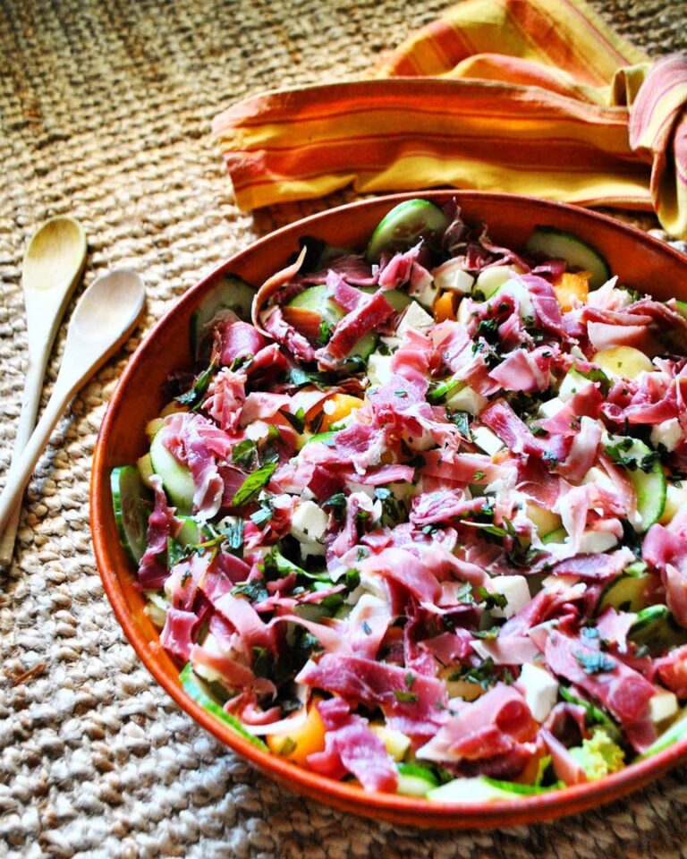 Salade sucrée salée au melon