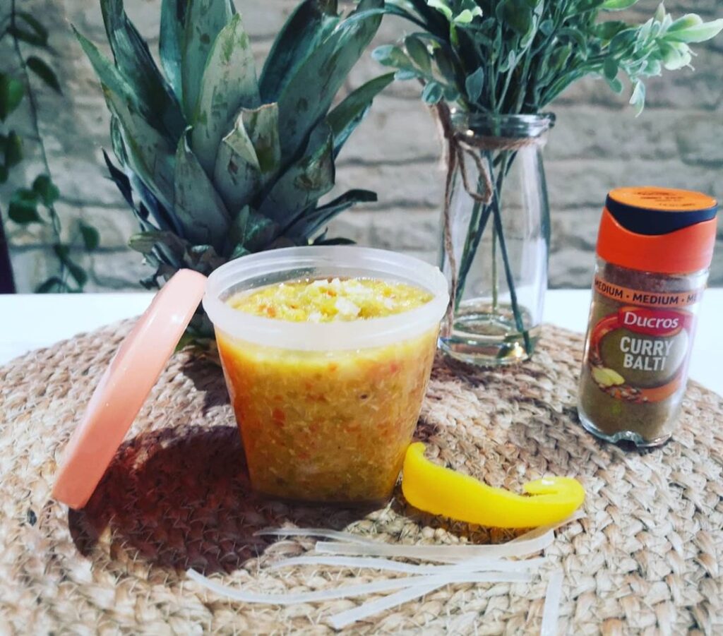 Purée poivron ananas