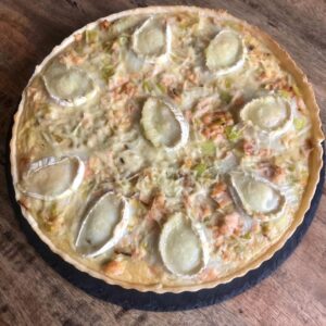 Tarte aux poireaux saumon & chèvre Tarte aux poireaux saumon & chèvre