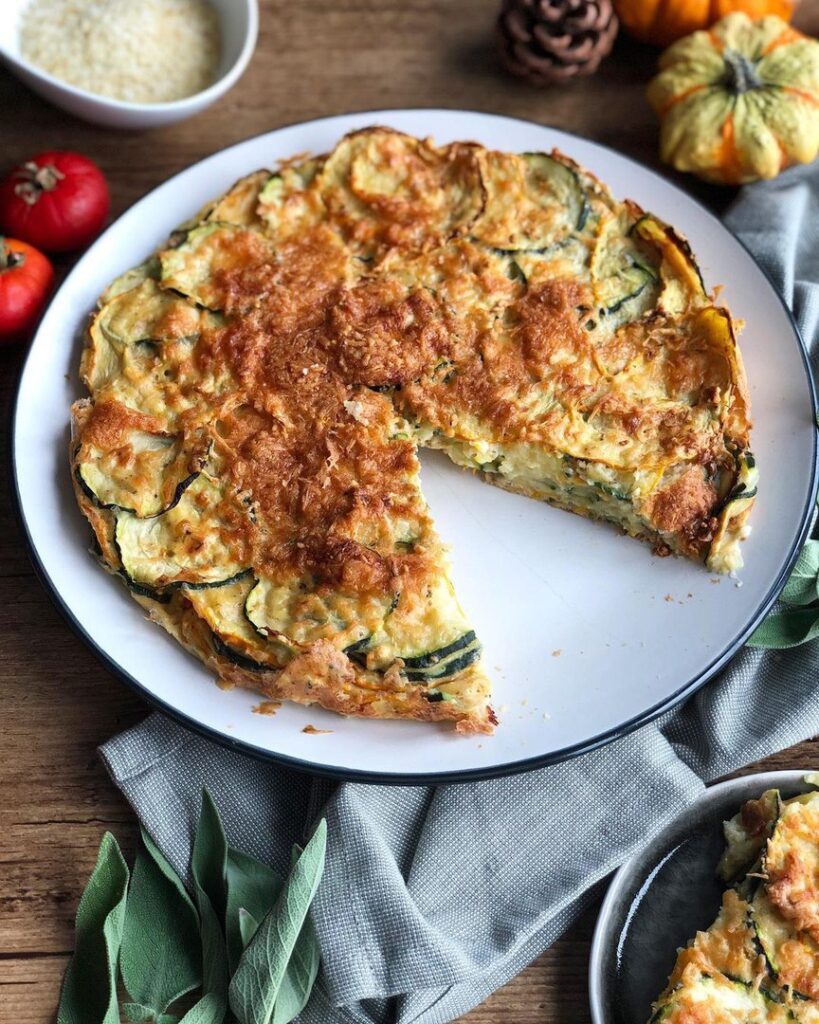 Gâteau courgettes et parmesan