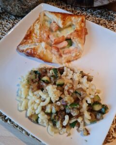Feuilletés saumon courgette et fromage