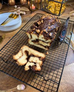 Brioche maison aux deux chocolats et noisettes