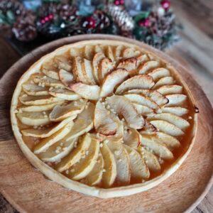 Tarte aux pommes aux éclats d&rsquo;amandes
