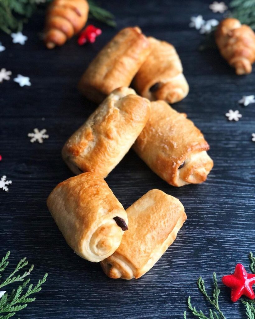 Petits pains briochés au chocolat