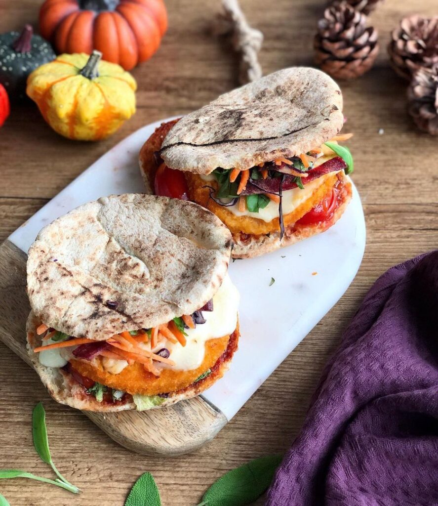 Pain pizza façon burger de poisson