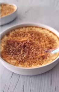 Crème vanille façon crème brûlée