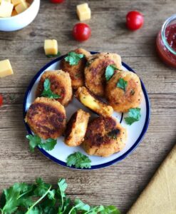 Croquettes de patates douces et coeur gouda Croquettes de patates douces et coeur gouda