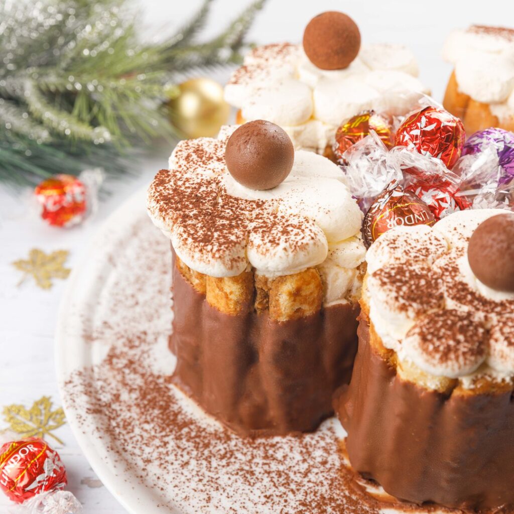 Couronne de Noël tiramisu