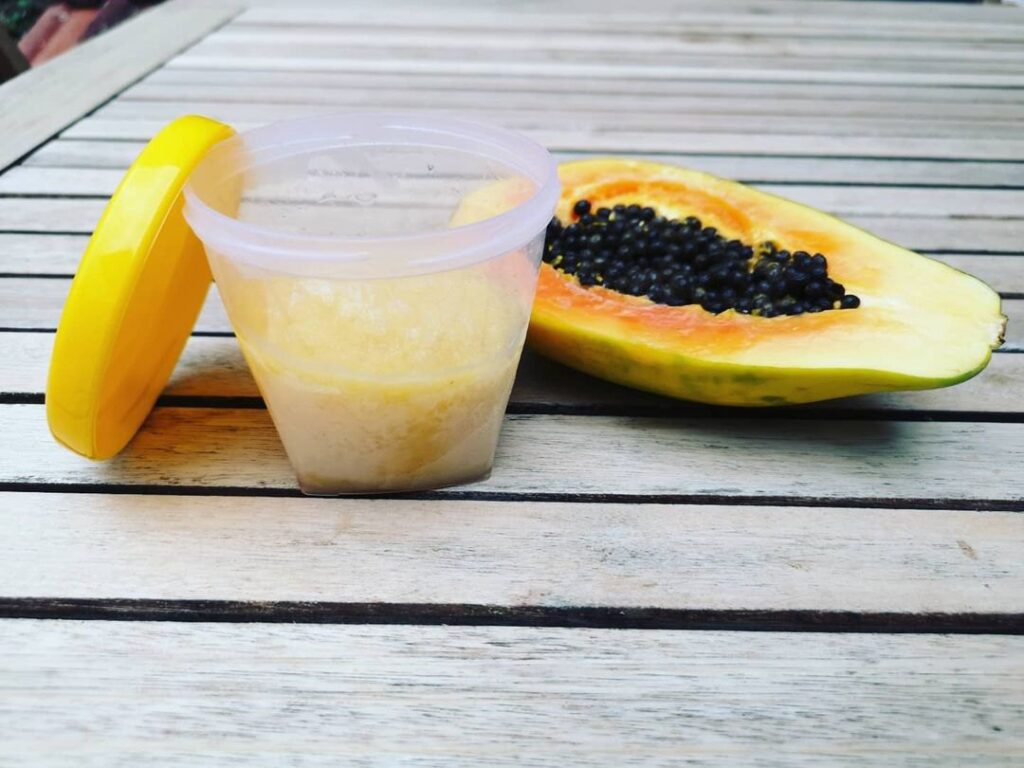 Compote papaye banane mangue