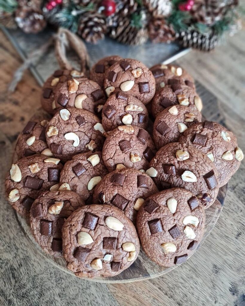 Cookies au chocolat et noix