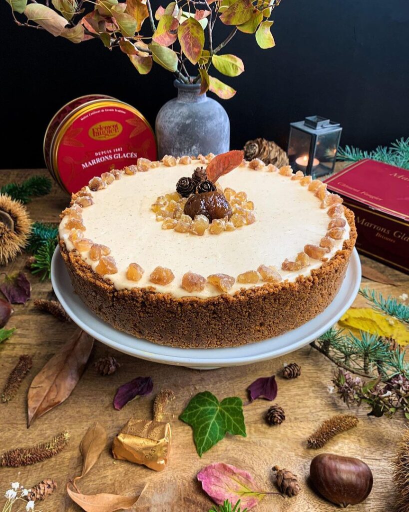 Cheesecake à la crème de marrons et Spéculoos