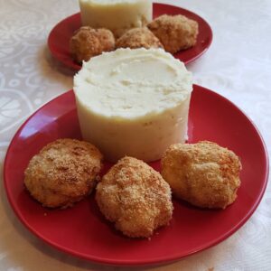 Nuggets de Poulet Parmesan et Purée de Pommes de terre