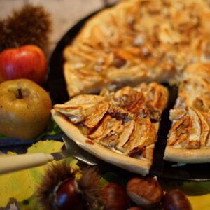 Tarte pommes châtaignes