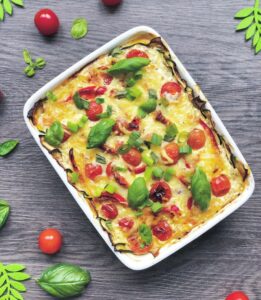 Quiche base courgettes et légumes