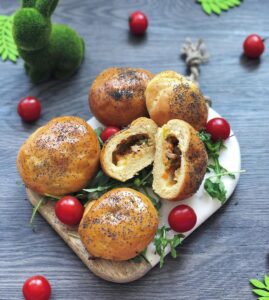 Buns fourrés au thon et légumes