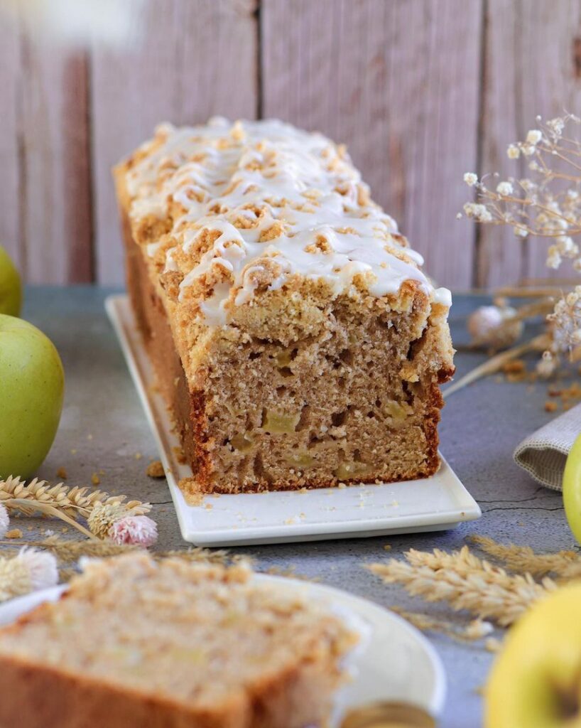 Cake façon crumble aux pommes