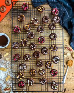 Mini donuts vegan au chocolat