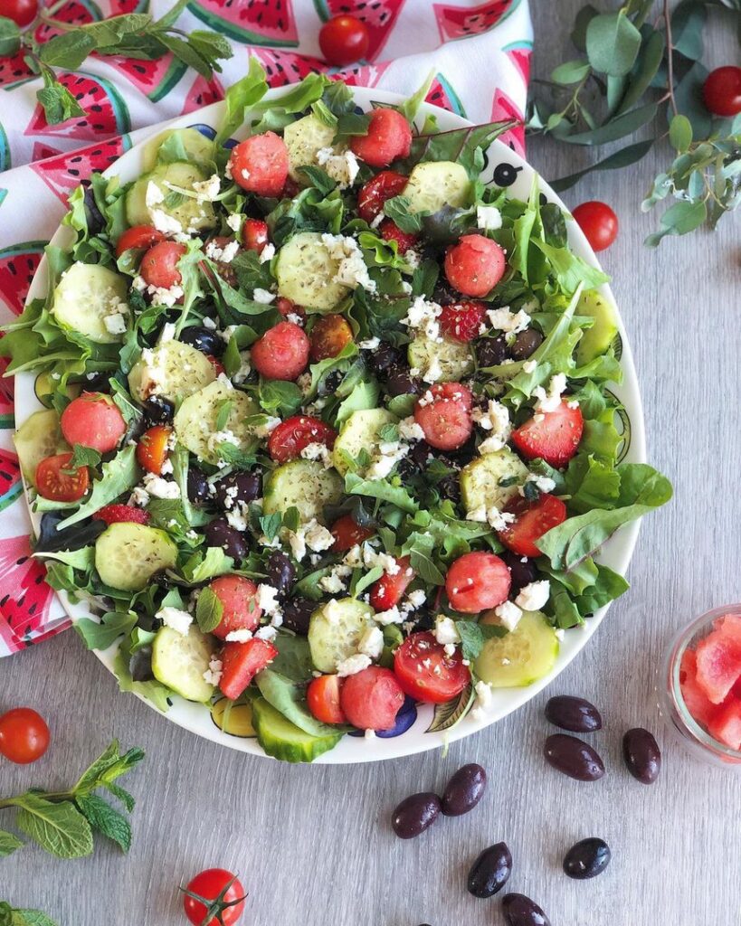 Salade fraîcheur à la pastèque
