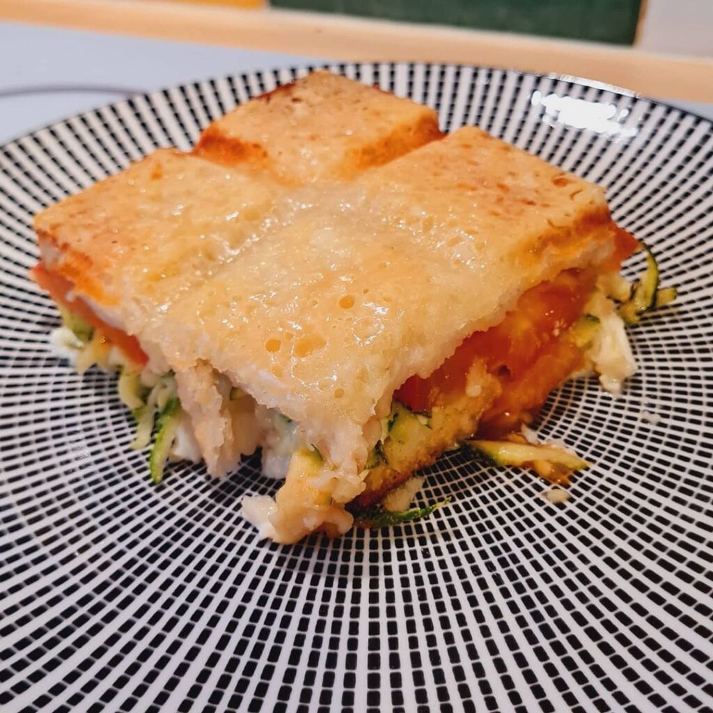Croque courgettes & chèvre
