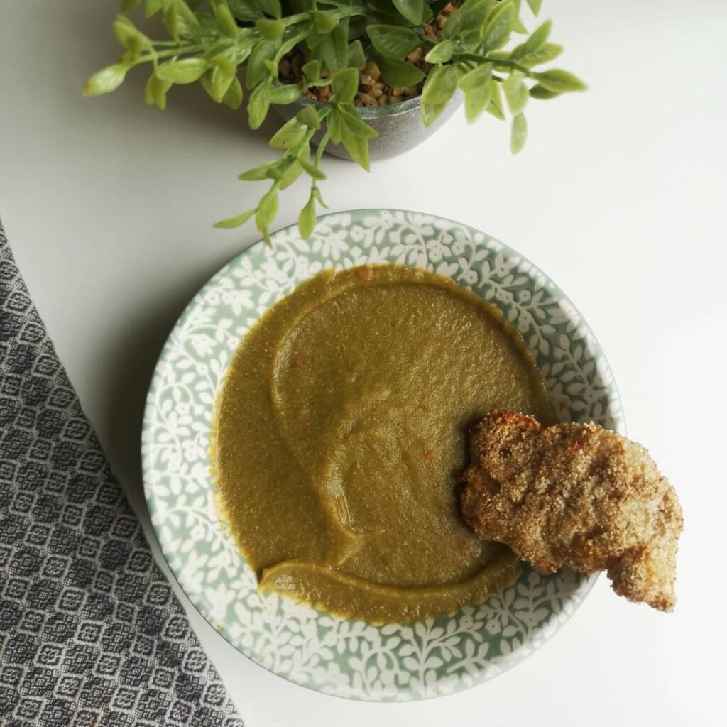 Purée d&rsquo;haricots et son poisson pané maison