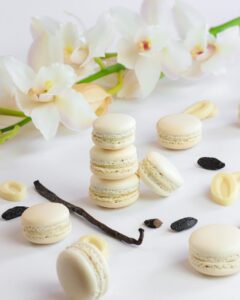 Macarons vanille et fève de tonka