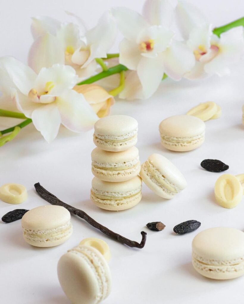 Macarons vanille et fève de tonka